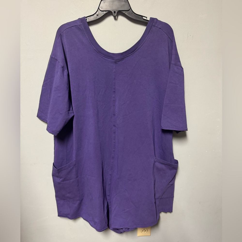 FP Movement Hot Shot Tee Romper in Dark Amethyst Size XS Retail $60 NWOT - Picture 6 of 8